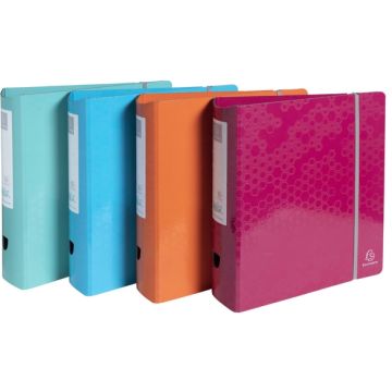 Classeur à levier - 2 anneaux de 80 mm - Assortiment : EXACOMPTA Maïa image