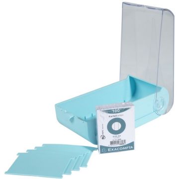 Boîte à fiches - 250 x 132 x 85 mm - A7 - Vert Pastel : EXACOMPTA Aquarel image