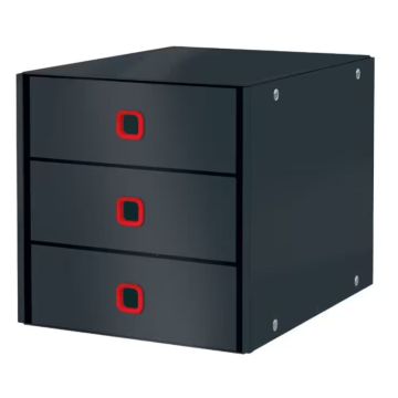 Bloc de rangement Click & Store Cosy - 3 tiroirs - Gris : LEITZ image