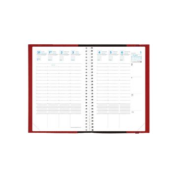 Agenda Semainier 2025 - 100 x 150 mm - Cuivre irisé QUO VADIS Time et Life Pocket intérieur