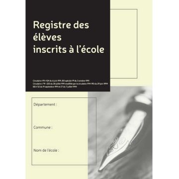Cahier Elèves inscrits à l'école LE DAUPHIN
