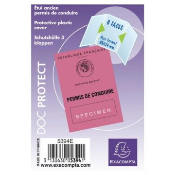 Etuis pour Permis de conduire - 85 x 124 mm Exacompta 5394)