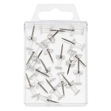 Photo WEDO : Boite de 20 punaises  Transparent - 54149