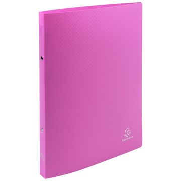 Classeur souple - 2 anneaux de 15 mm - Rose opaque : EXACOMPTA Image