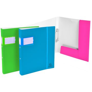EXACOMPTA Classeurs Campus Néon - Dos de 40 mm Assortiment de couleurs 54561E