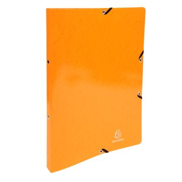 54884E Classeur Exacompta 2 Anneaux Orange Carte lustrée Iderama