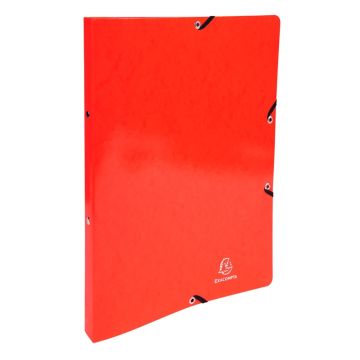 54895E Classeur Exacompta 2 Anneaux Rouge Carte lustrée Iderama