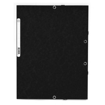 Lot de 50 chemises à élastiques 55301E Noir Exacompta