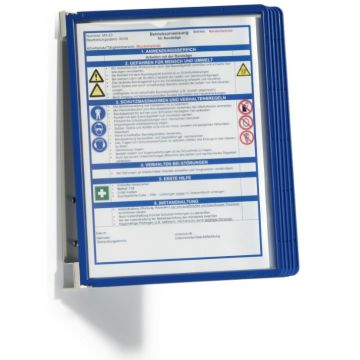 Pupitre à fixation murale 5 poches - Gris / Bleu foncé : DURABLE VARIO Modèle