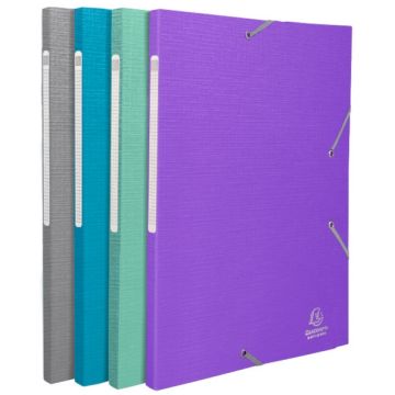 Chemise à élastiques - Maxi Capacité - Assortiment : EXACOMPTA Teksto modèle