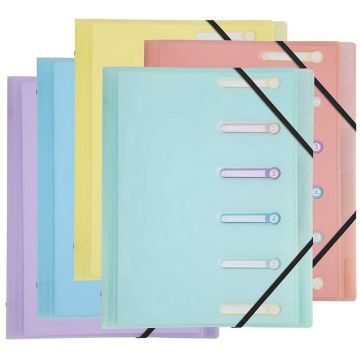 Photo Trieur 6 compartiments - Assortiment EXACOMPTA Chromaline Pastel
