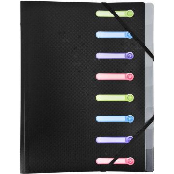 EXACOMPTA : Trieur avec élastiques - 8 compartiments 56181E photo