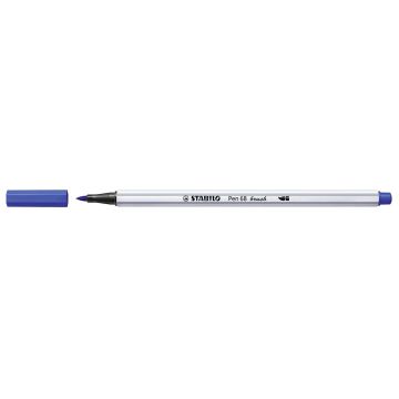 Photo STABILO : Stylo-feutre Pen 68 Brush - Bleu Outremer