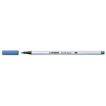 Photo STABILO : Stylo-feutre Pen 68 Brush - Bleu Foncé