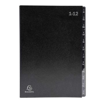 EXACOMPTA : Trieur numérique - 12 compartiments 57012E