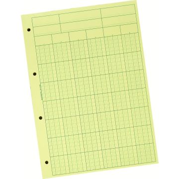 Bloc Audit - Jaune - 6  colonnes avec en-tête  EXACOMPTA  5706E 