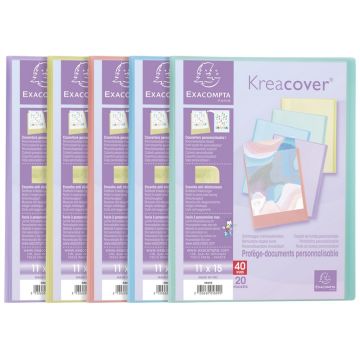 Porte-vues Souple Personnalisable - Assortiment Pastel EXACOMPTA image