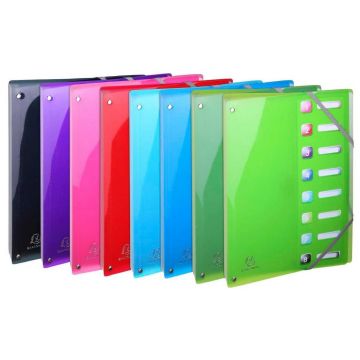 Trieur à dos extensible - 8 compartiments - Assortiment EXACOMPTA Iderama