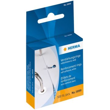 Lot de 500 Oeillets de renforcement autocollants - Blanc HERMA Image