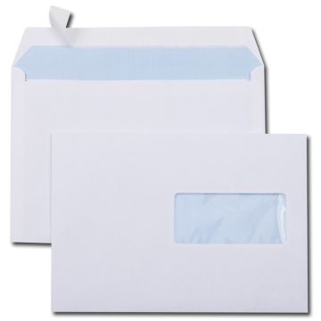Lot de 500 Enveloppes autocollantes avec fenêtre C5 - 162 x 229 mm : GPV Modèle