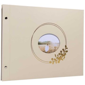 Album Photos à vis - 370 x 290 mm - 160 Photos - Latte : EXACOMPTA Ringflower