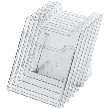 EXACOMPTA 60258 : Porte-documents de table - A4 vertical - Cristal