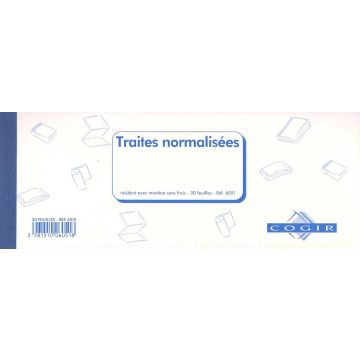 COGIR : Carnet - Traites normalisées - Lettre de change 6051
