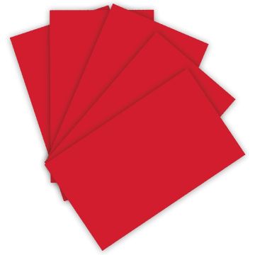 Feuille de papier - 220 g - 500 x 700 mm - Rouge Pur : FOLIA Visuel