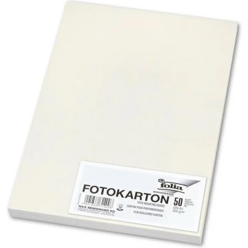 Carton de Bricolage A4 - Blanc perle - 300 g/m² : FOLIA Lot de 50 Visuel