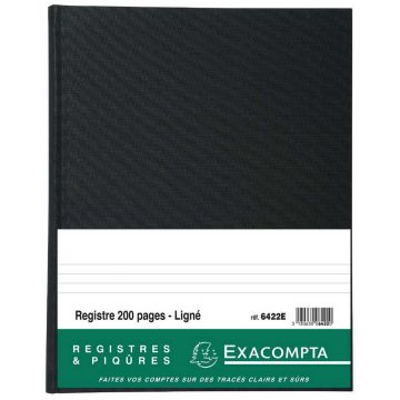 EXACOMPTA Registre 200 pages lignées - 320 x 250 mm Visuel