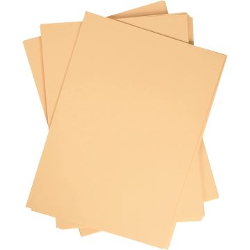 Feuilles de couleur A4 - 210 x 297 mm - Abricot : FOLIA Visuel