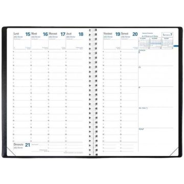 Agenda 2025 à spirale - Affaires S - 100 x 150 mm - Noir : QUO VADIS image