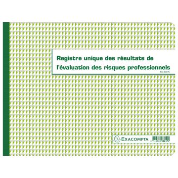 Registre des risques professionnels (ERP) EXACOMPTA 6617E 