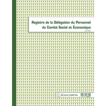 Registre Délégation du Personnel du CSE EXACOMPTA 6625E