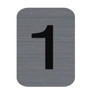 Plaque verticale adhésive de signalisation à chiffre - 1 : EXACOMPTA image