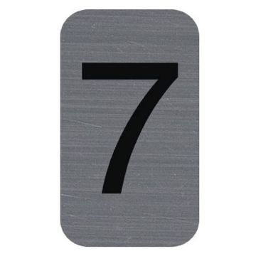 Plaque verticale adhésive de signalisation - Chiffre 7 : EXACOMPTA image
