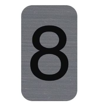 Plaque verticale adhésive de signalisation - Chiffre 8 : EXACOMPTA image