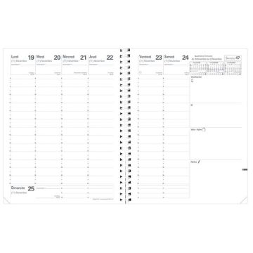 Agenda 2025 - Président- 210 x 270 mm - Noir : QUO VADIS Toscana image