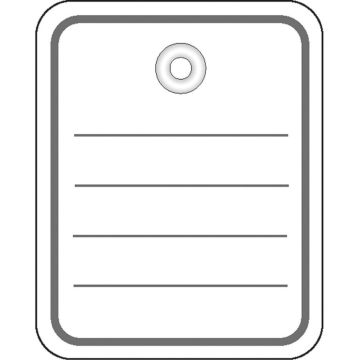 Etiquettes de prix à trou avec fil - 48 x 65 mm - Blanc HERMA Lot de 1000