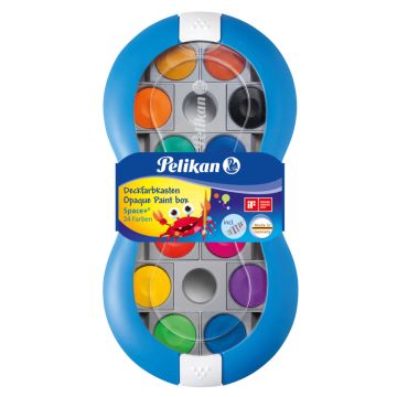 PELIKAN : Boîte de peinture enfants Space + Bleu - 24 couleurs 