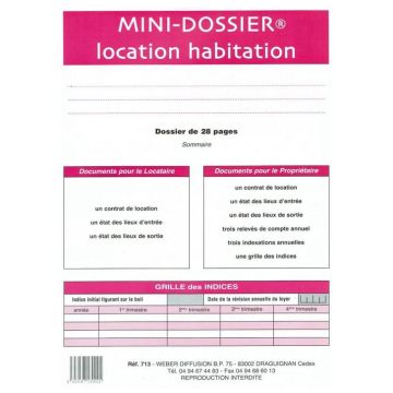 Dossier de Location Habitation WEBER
