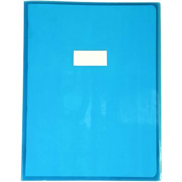 Protège-cahier - 240 x 320 mm - Bleu transparent : CLAIREFONTAINE Cristalux modèle
