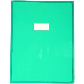 Protège-cahier - 240 x 320 mm - Vert transparent : CLAIREFONTAINE Cristalux photo