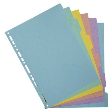 Jeu de 6 intercalaires en carte lustrée - Assortiment : EXACOMPTA Aquarel image