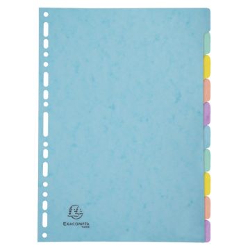 Jeu de 10 intercalaires en carte lustrée - Assortiment : EXACOMPTA Aquarel image