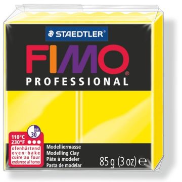 Pâte à Modeler Fimo Professional durcissante au four - 85 g - Jaune citron : STAEDTLER Visuel
