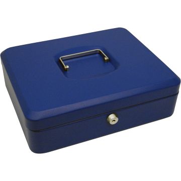 Grande Caisse à Monnaie - 300 x 240 x 90 mm : PAVO Bleu Visuel