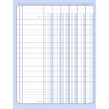 ELVE  : Registre 81061 - Journal de 6 colonnes sur 1 page - 297 x 210 mm (Cahier comptable)