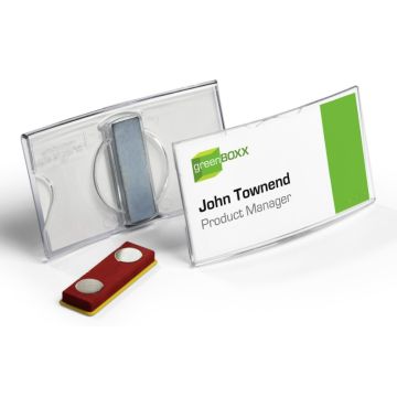 Lot de 25 Badges à Aimant - 75 x 40 mm : DURABLE 8123-19 Visuel