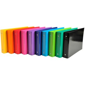 Classeur à 2 anneaux pour fiches bristol - 165 x 240 mm - Assortiment EXACOMPTA Iderama Image